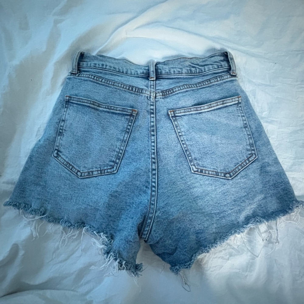 Rue21 Blue Jean Shorts with Distressed Hem